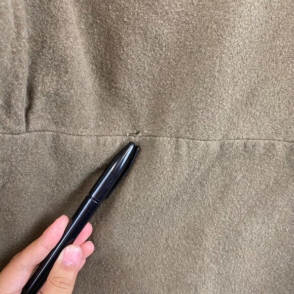 Vintage WWII USN Navy Deck Jacket N-4 Field Coat Medium Lined Green 1940s - Picture 6 of 16